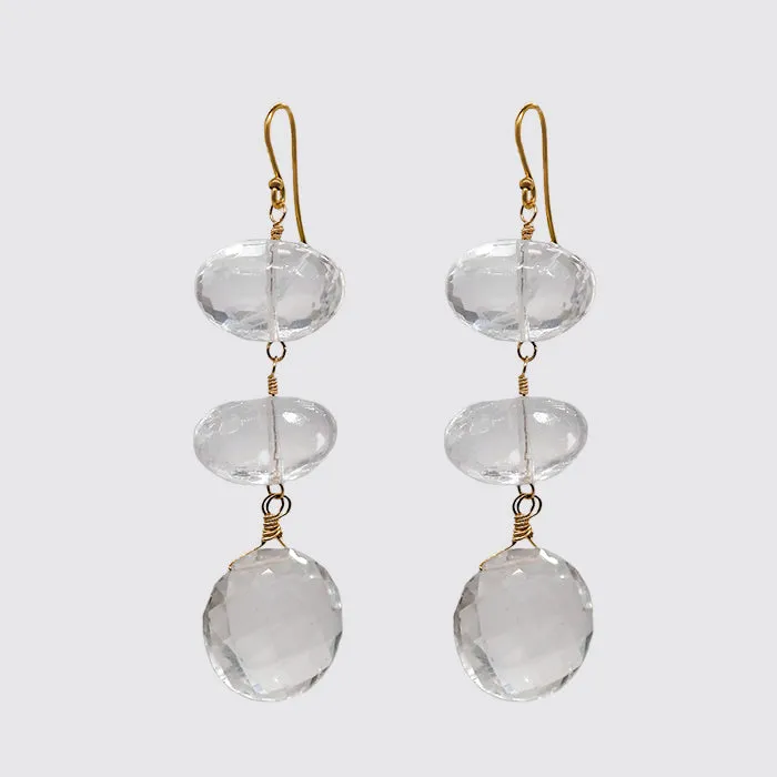 Rock Crystal Triple Drops