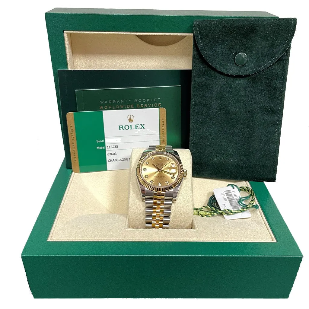 Rolex Datejust 36mm Diamond 116233- Pre-Owned