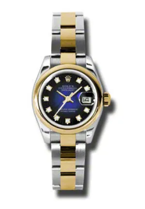 Rolex Datejust Automatic Stainless Steel 18kt Yellow Gold Oyster Ladies Watch 179163BLVDO