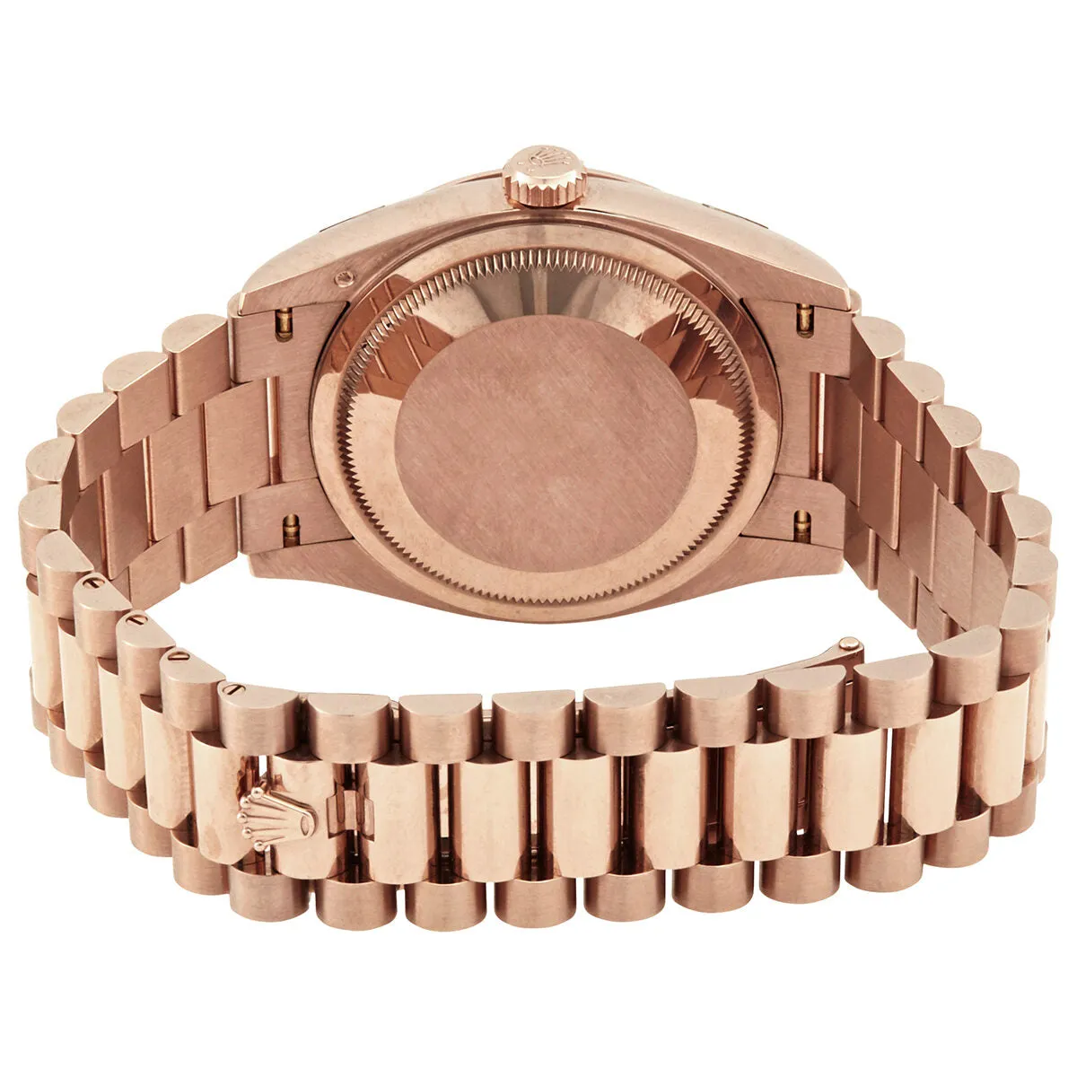 Rolex Day-Date 36 Diamond Paved Dial 18kt Everose Gold President Watch 128235DSP