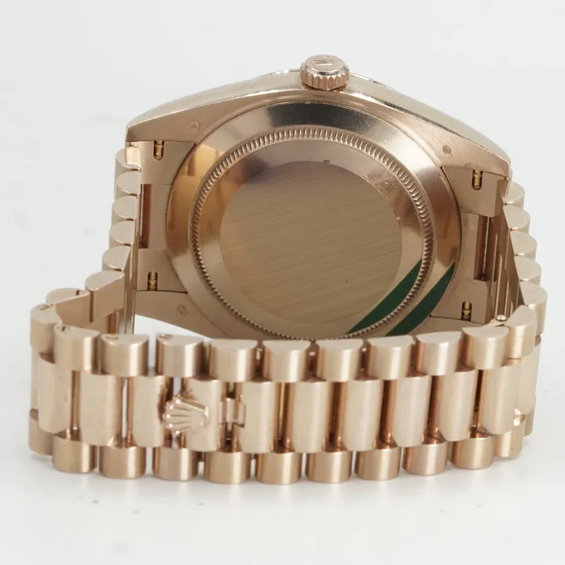 Rolex Day-Date President 40 Everose Gold 228235 18K 2020 Card 40mm White Dial