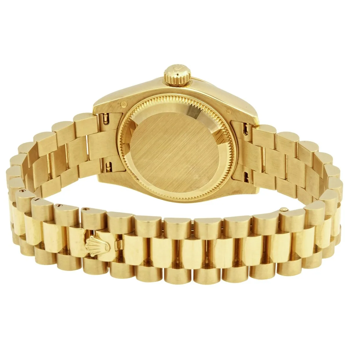 Rolex Lady-Datejust 26 Gold Dial 18K Yellow Gold President Automatic Ladies Watch 179178CDP 179178-CDP