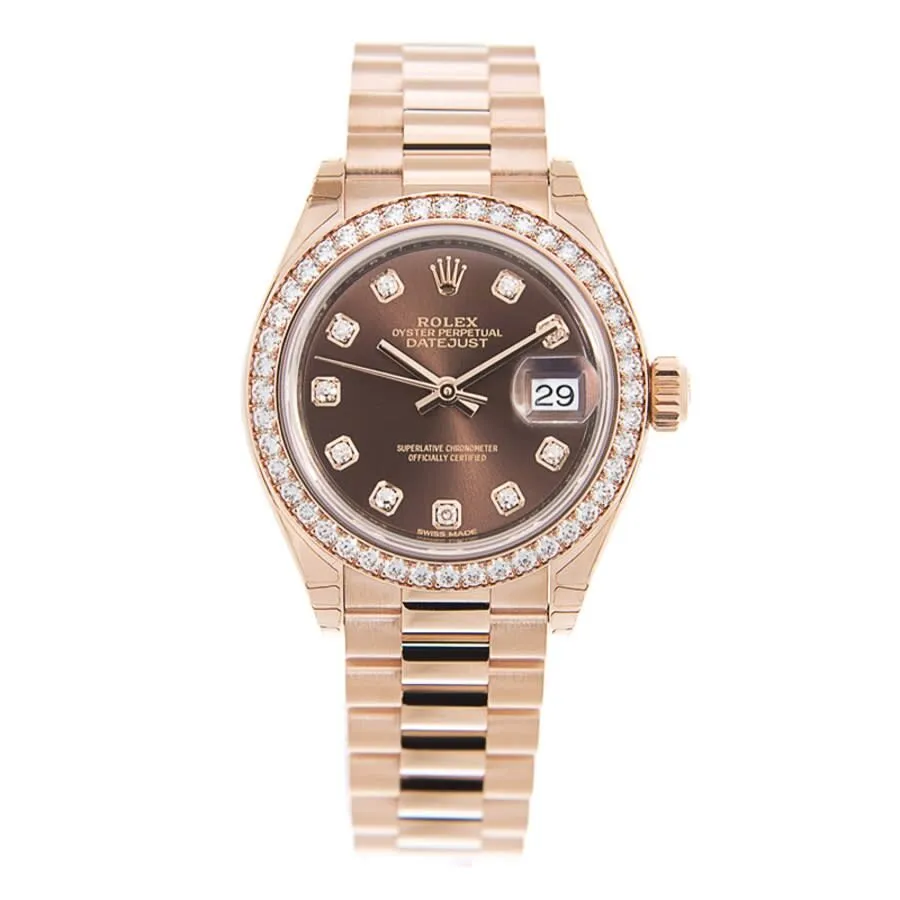 Rolex Lady-Datejust Automatic Diamond Brown Dial Ladies Watch 279135rbr-0017