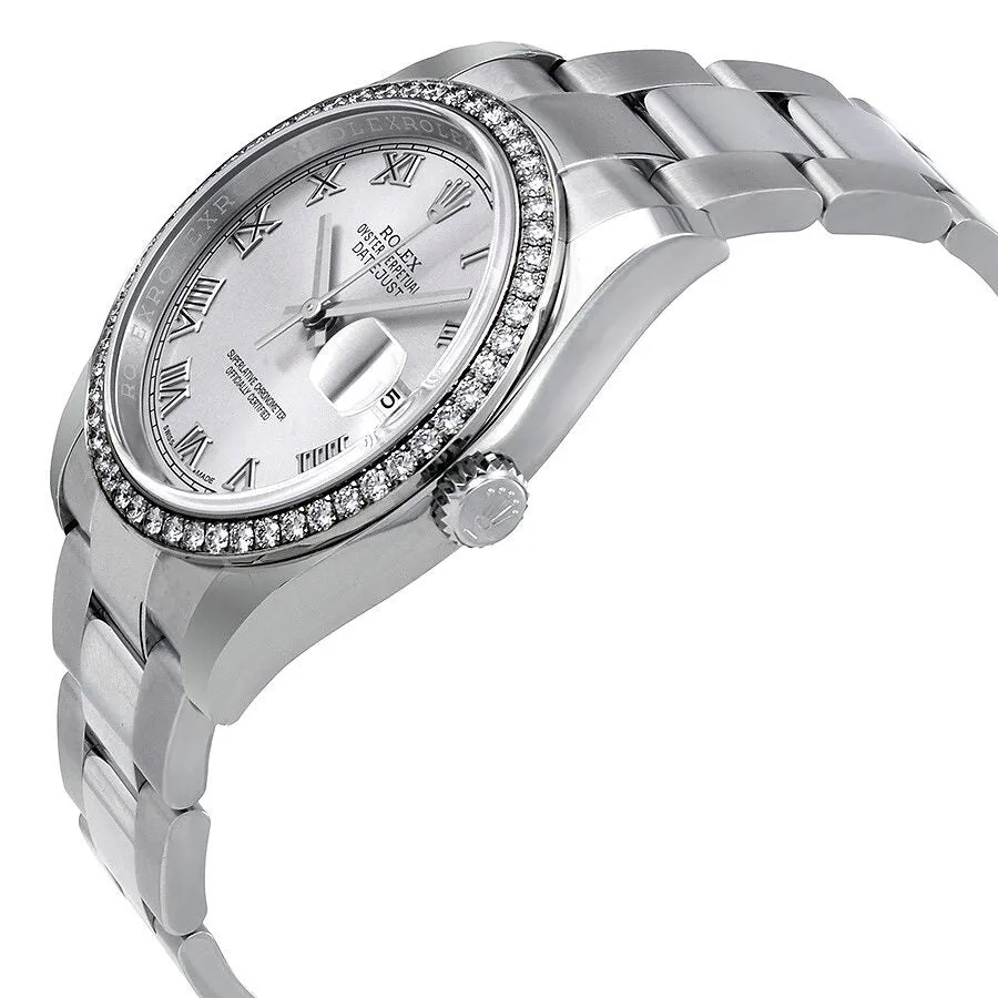 Rolex Oyster Perpetual Datejust 36 Silver Dial Stainless Steel Bracelet Automatic Ladies Watch 116244SRO