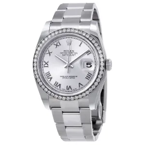 Rolex Oyster Perpetual Datejust 36 Silver Dial Stainless Steel Bracelet Automatic Ladies Watch 116244SRO