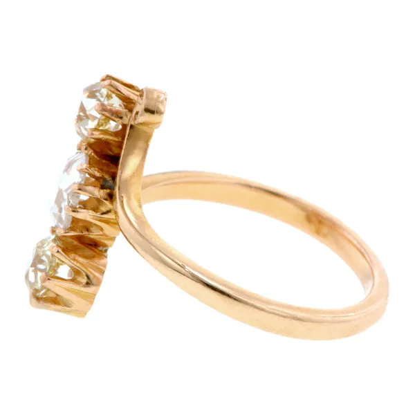 Rose Cut  & Yellow Old Euro Diamond Ring