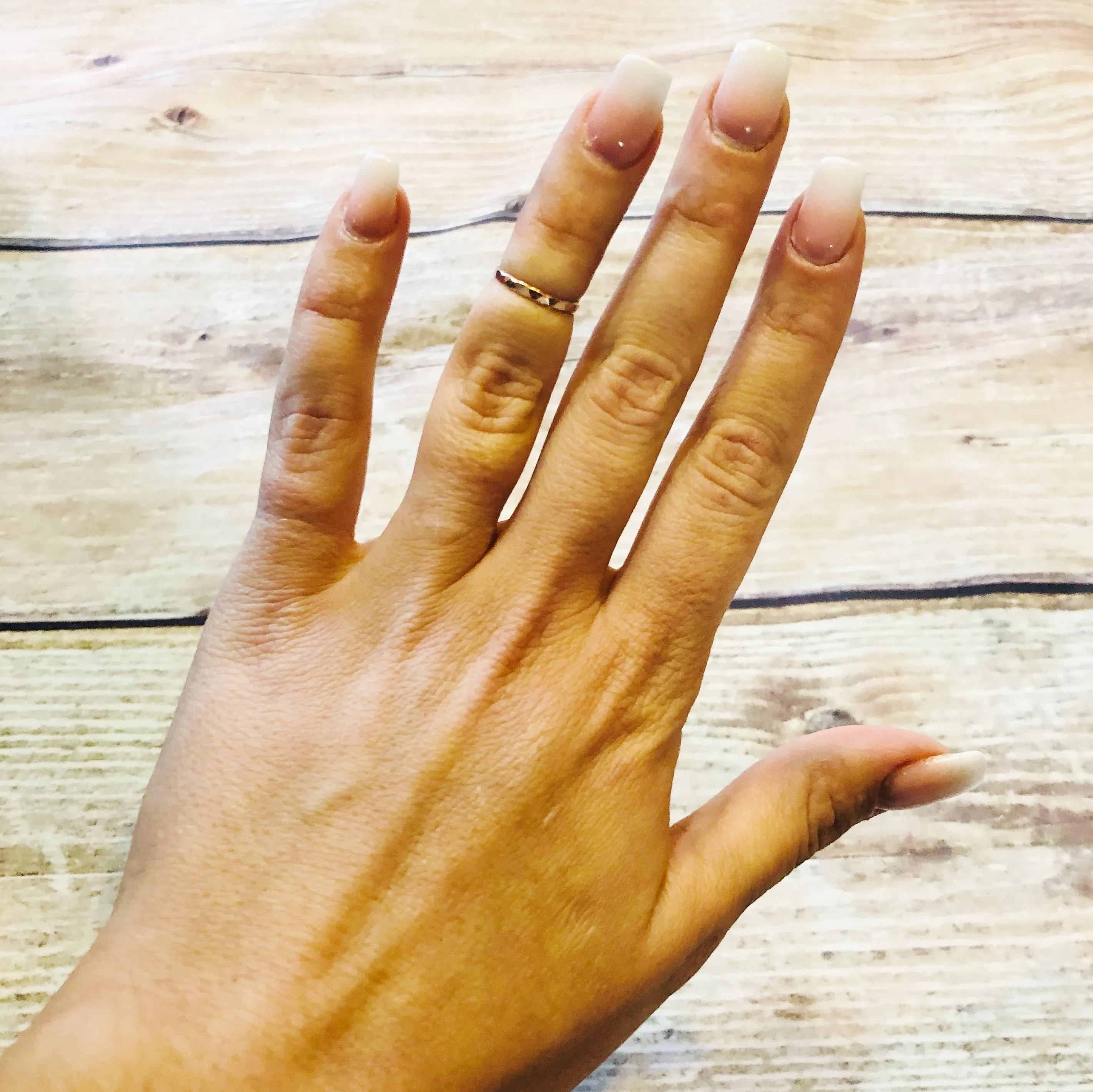 Rose Gold Filled Diamond Cut Band Ring - Rose Gold Stacking Ring