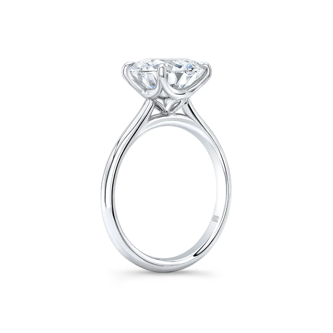 Round Cut 2.20 ct Platinum Diamond Engagement Ring