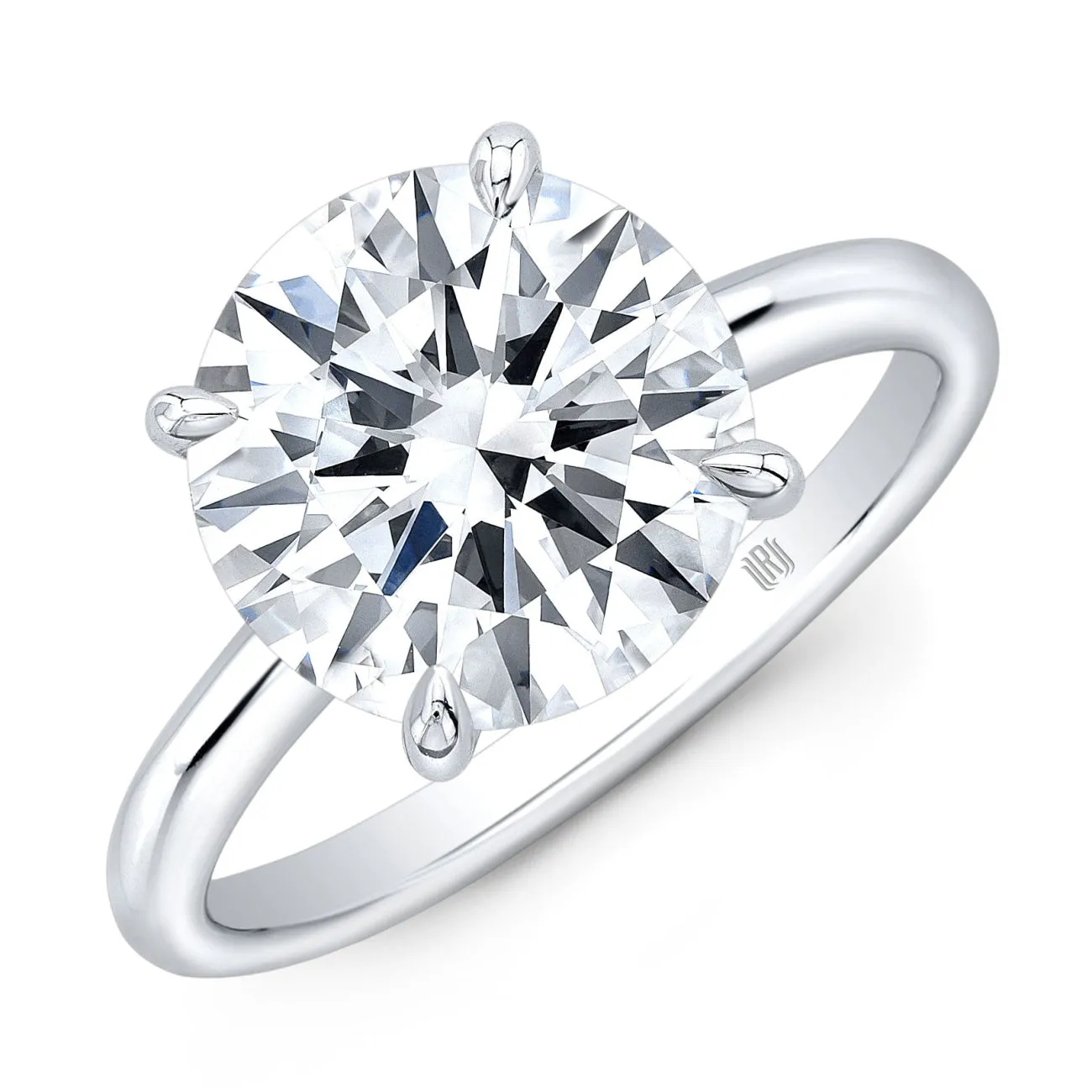 Round Cut 2.20 ct Platinum Diamond Engagement Ring