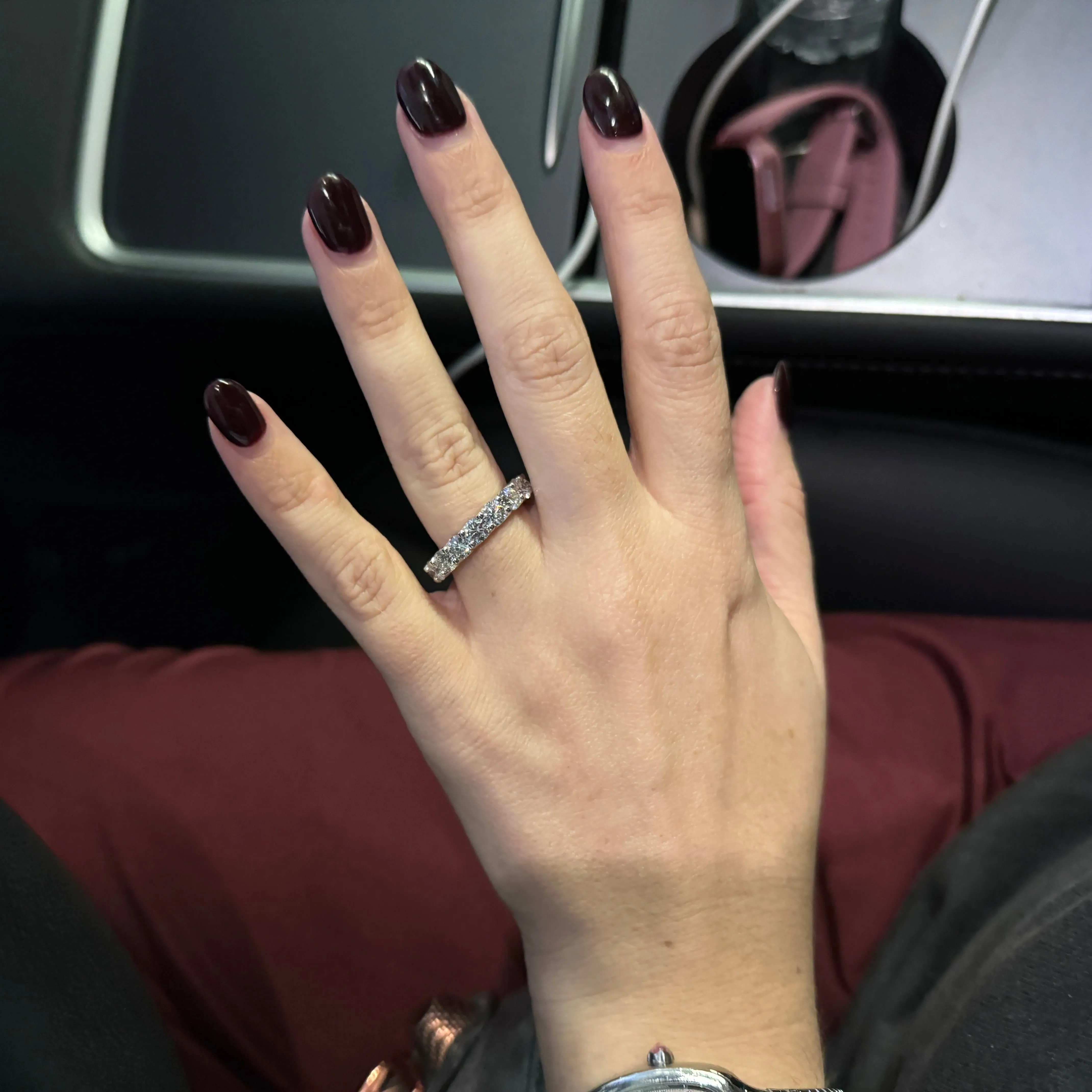 Round Cut Lab Diamond Eternity Ring