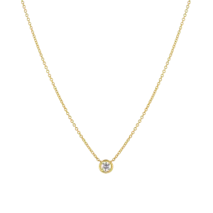 Round Diamond Solitaire Necklace