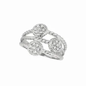 ‘ROUND GARDEN’ DIAMOND RING 14K GOLD (0.34 CTW)