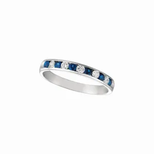 SAPPHIRE & DIAMOND RING 14K GOLD (0.56 CTW)