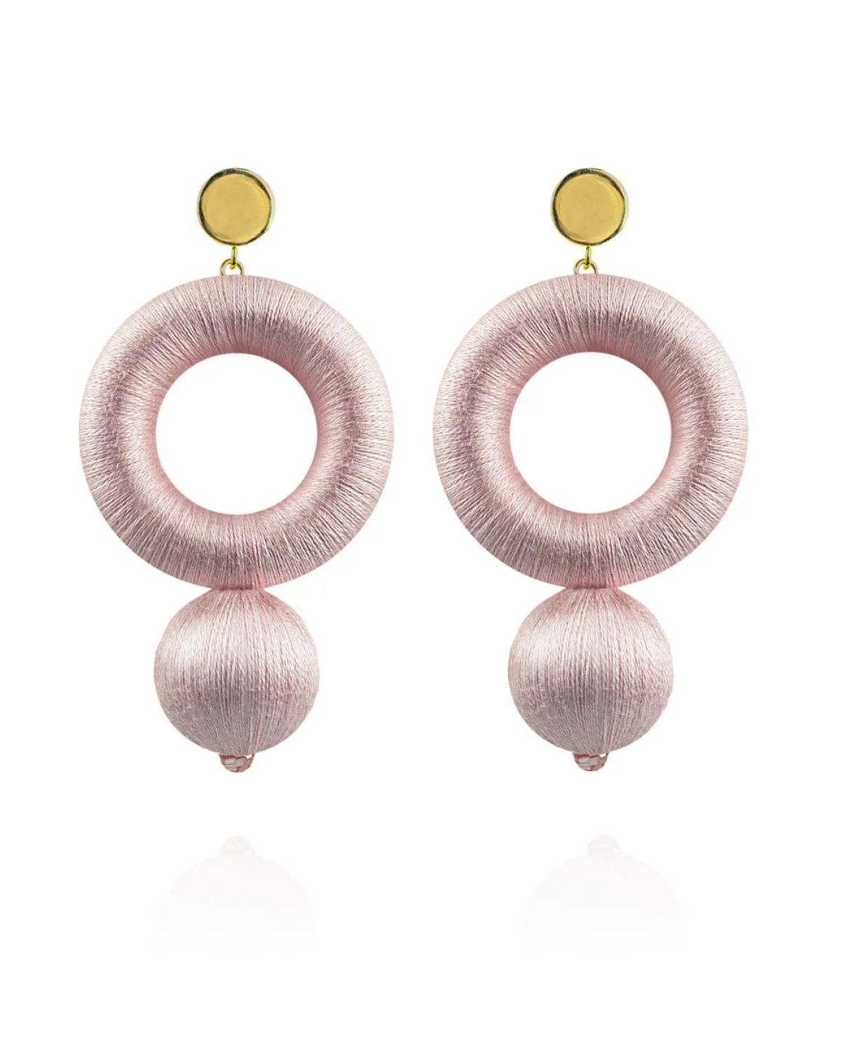 Saskia Earrings in Pastel Pink