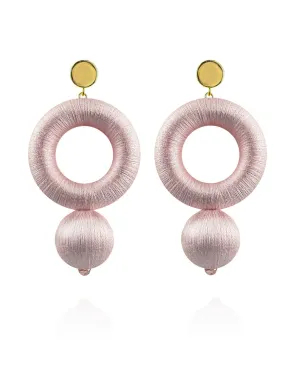 Saskia Earrings in Pastel Pink