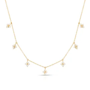 Scott Mikolay Celebration Rhombus Diamond Dangle Necklace - 7 Stations