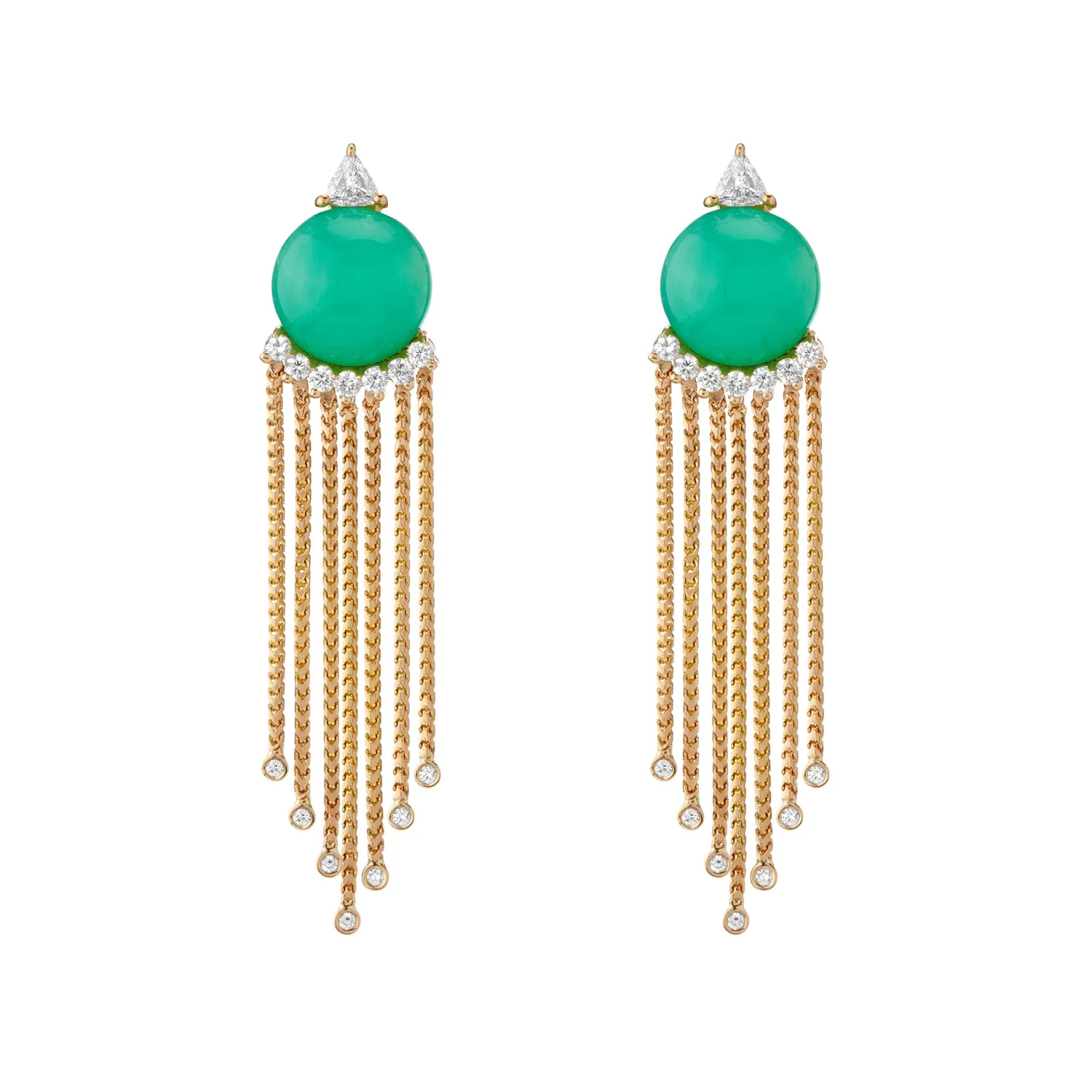 Sema Earrings - Chrysoprase