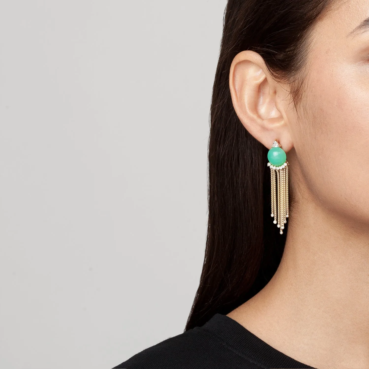 Sema Earrings - Chrysoprase