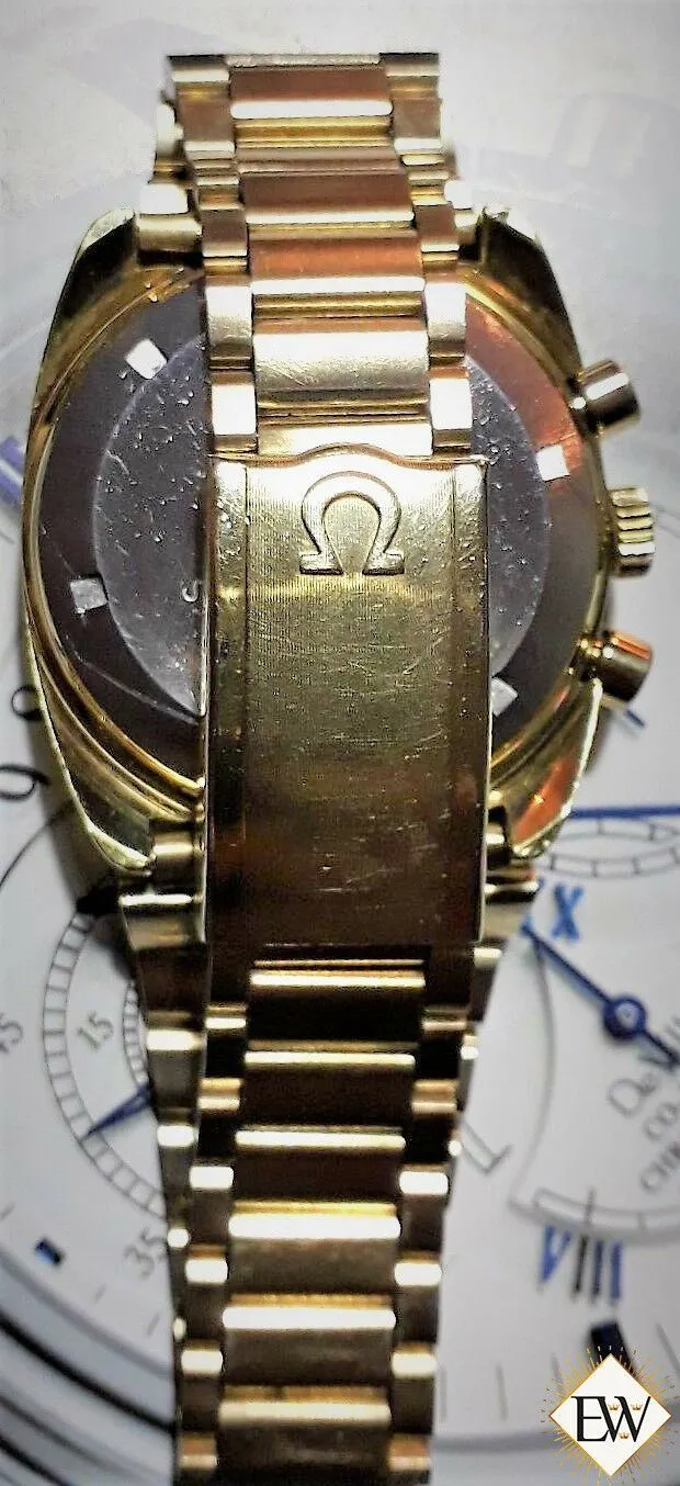 Serviced VINTAGE 1973 OMEGA SeaMaster 176.007 Cal 1040 Chronograph GOLD Watch