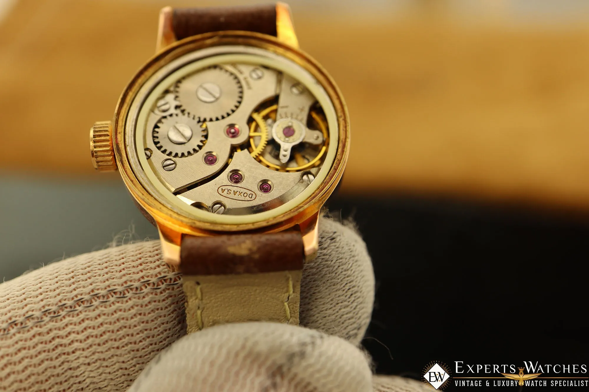 Serviced Vintage Doxa Anti-Magnetic Ladies Manual watch gold Plated Second hands