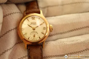 Serviced Vintage Doxa Anti-Magnetic Ladies Manual watch gold Plated Second hands