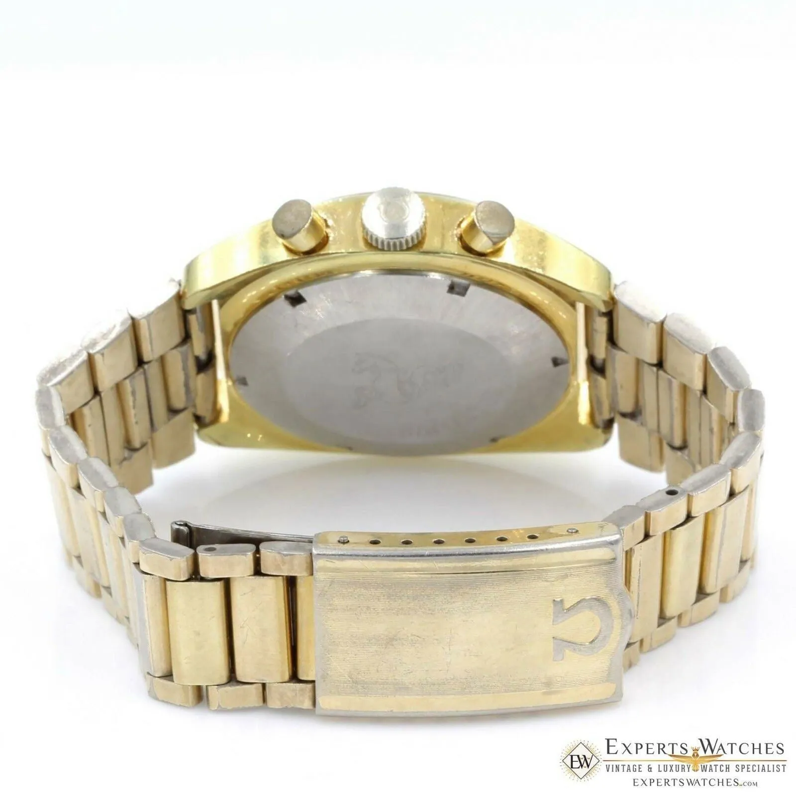 Serviced Vintage Omega SeaMaster 145.029 Gold Top Chronograph 1970 Cal 861 Watch