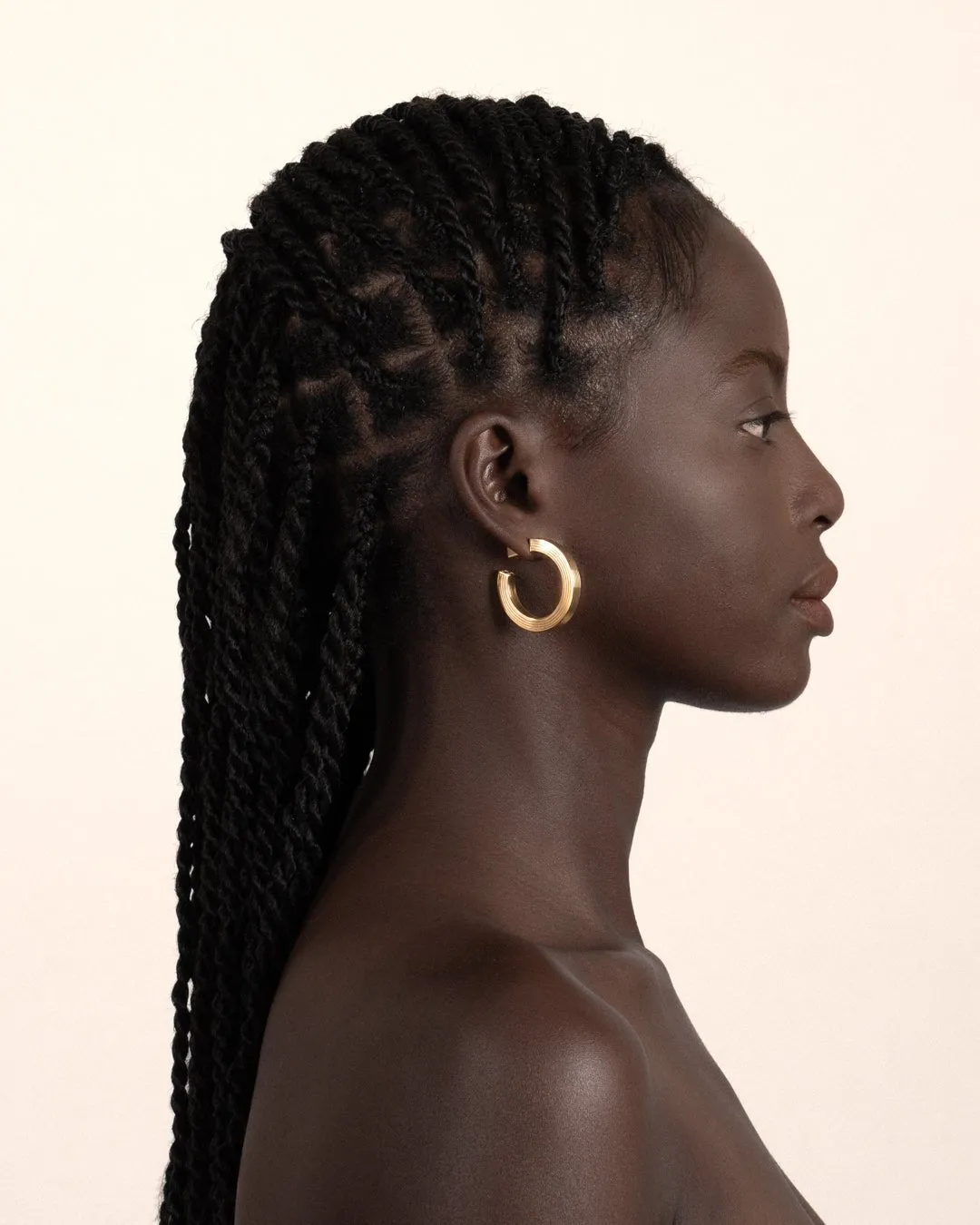 SIGNORA HOLLOW HOOPS 22MM