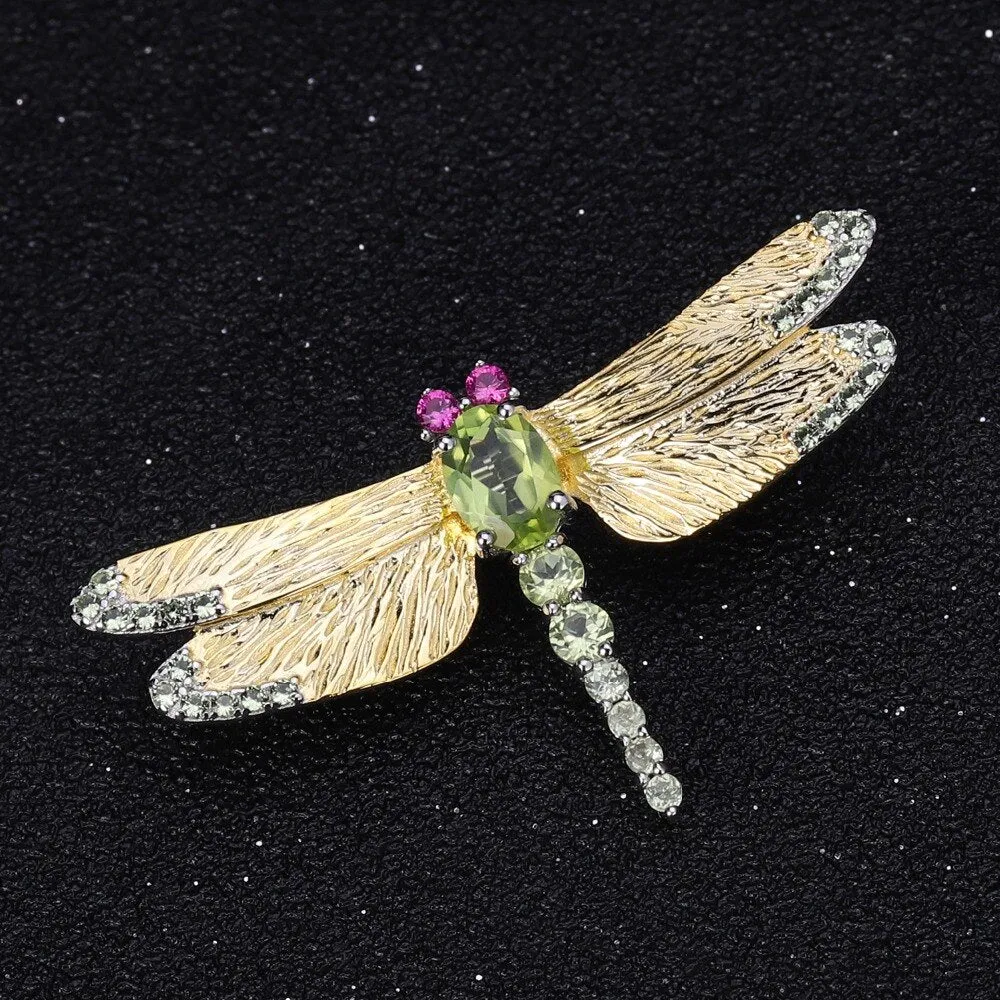 Silver Brooch "Dragonfly"