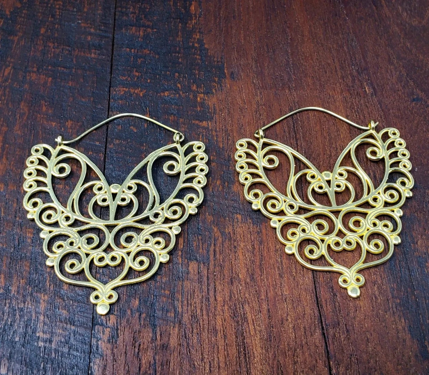 Silver Jayal Statement Hoop Earrings