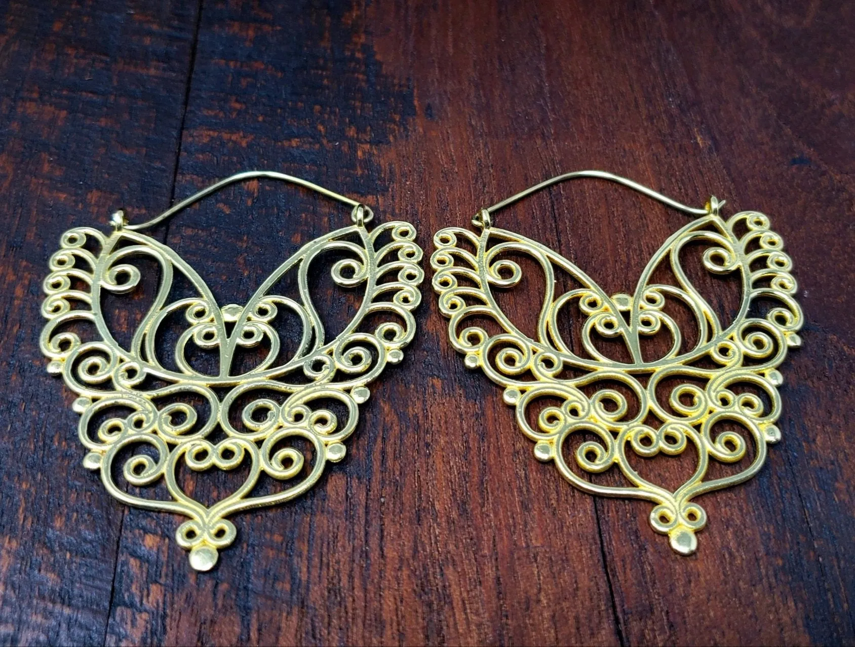 Silver Jayal Statement Hoop Earrings