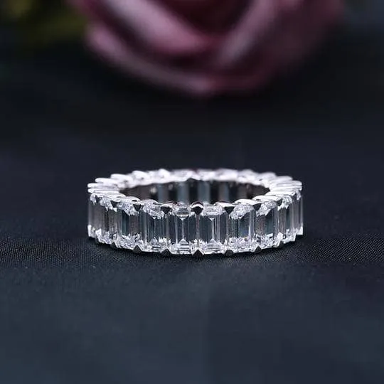Simulated Diamond Radiant Cut & Emerald Cut Ring Set