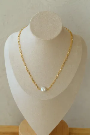 Single Pearl Chain Necklace Type F