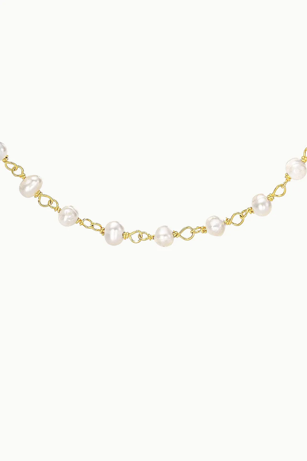 Sivalya Pearl Beaded Link Chain Necklace