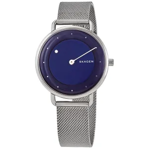 Skagen Horizont Rotating Diamond Quartz Blue Dial Ladies Watch SKW2738