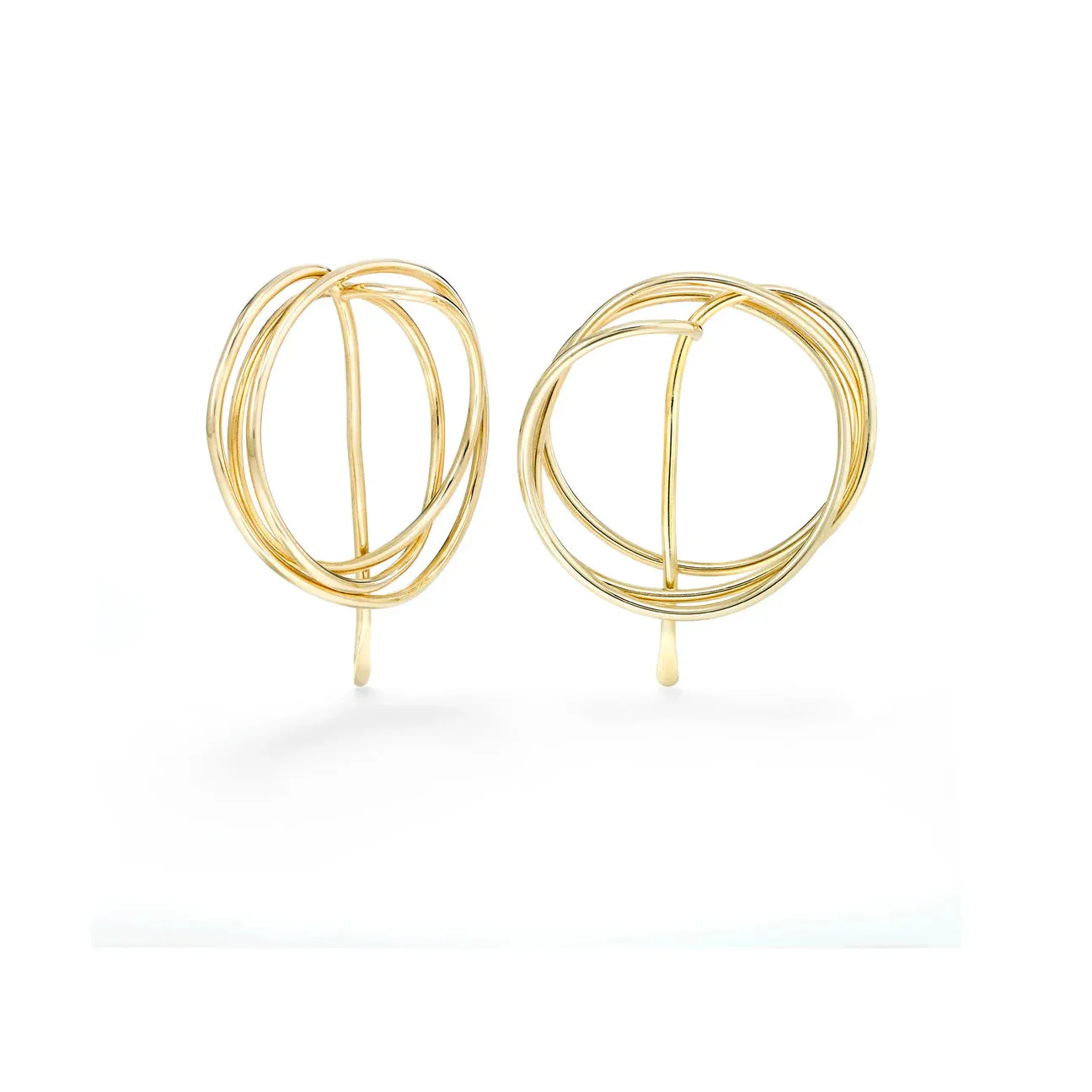Sketched Post Hoop Earrings