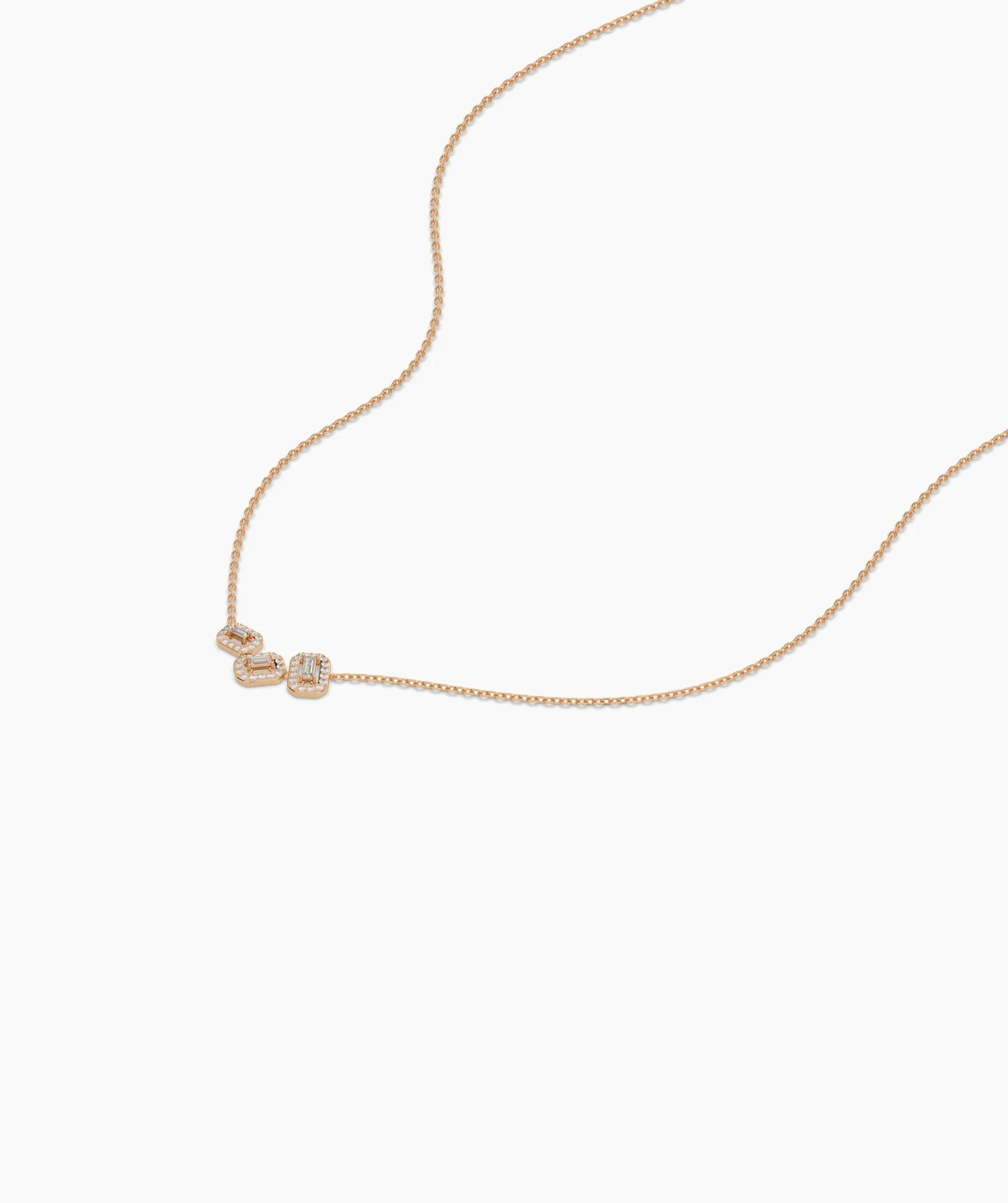 Sleek Diamond Sophistication Necklace