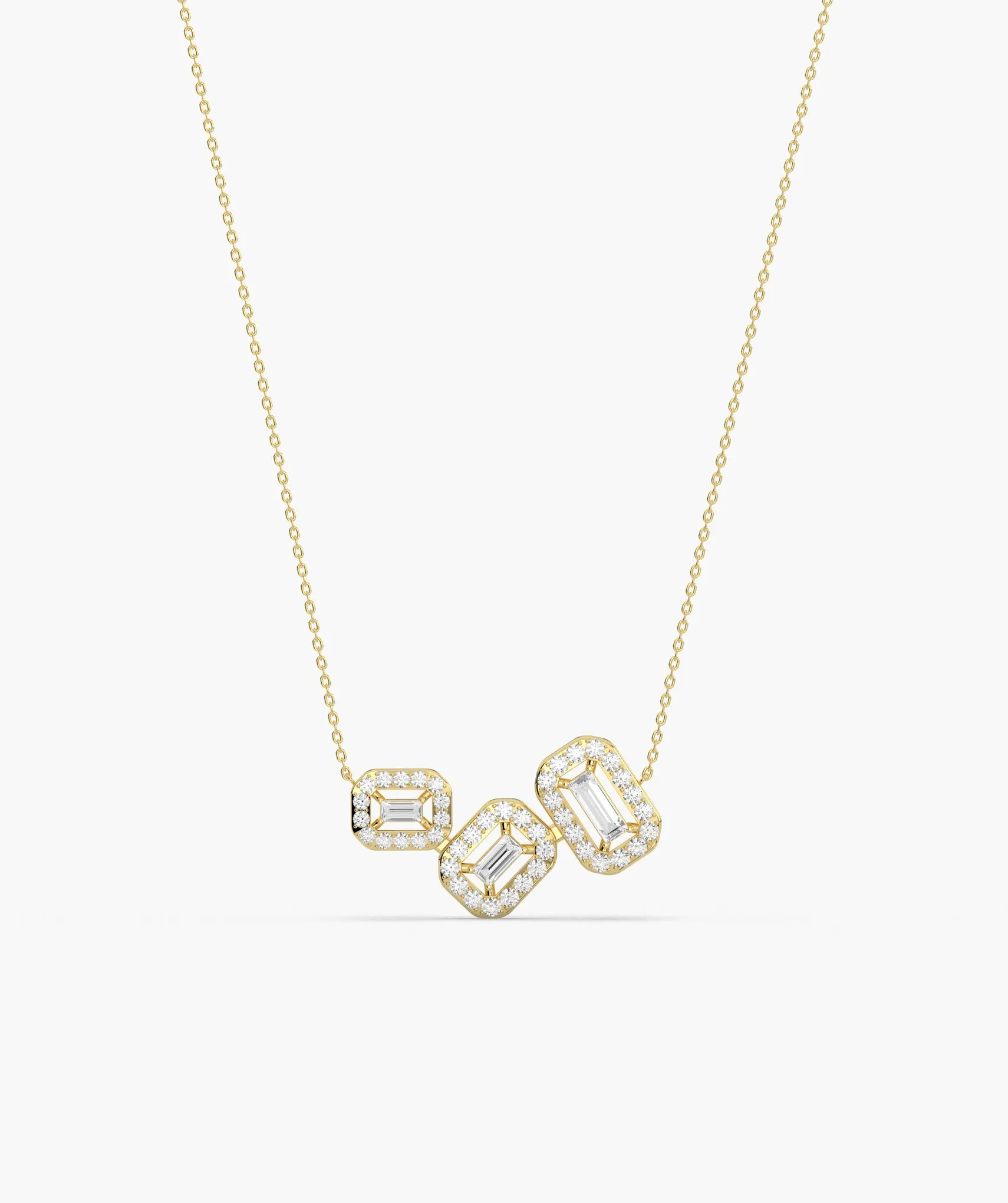 Sleek Diamond Sophistication Necklace