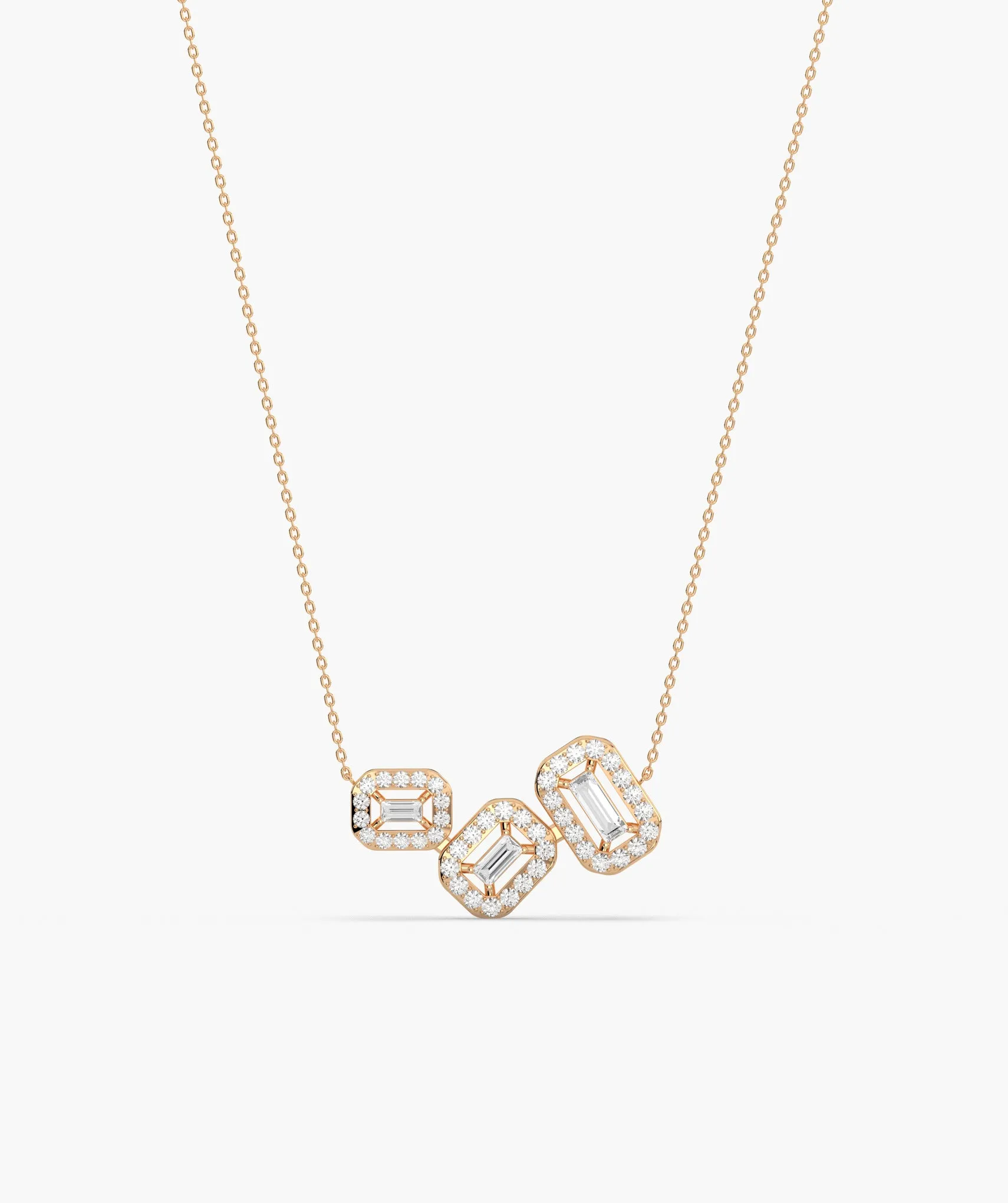 Sleek Diamond Sophistication Necklace