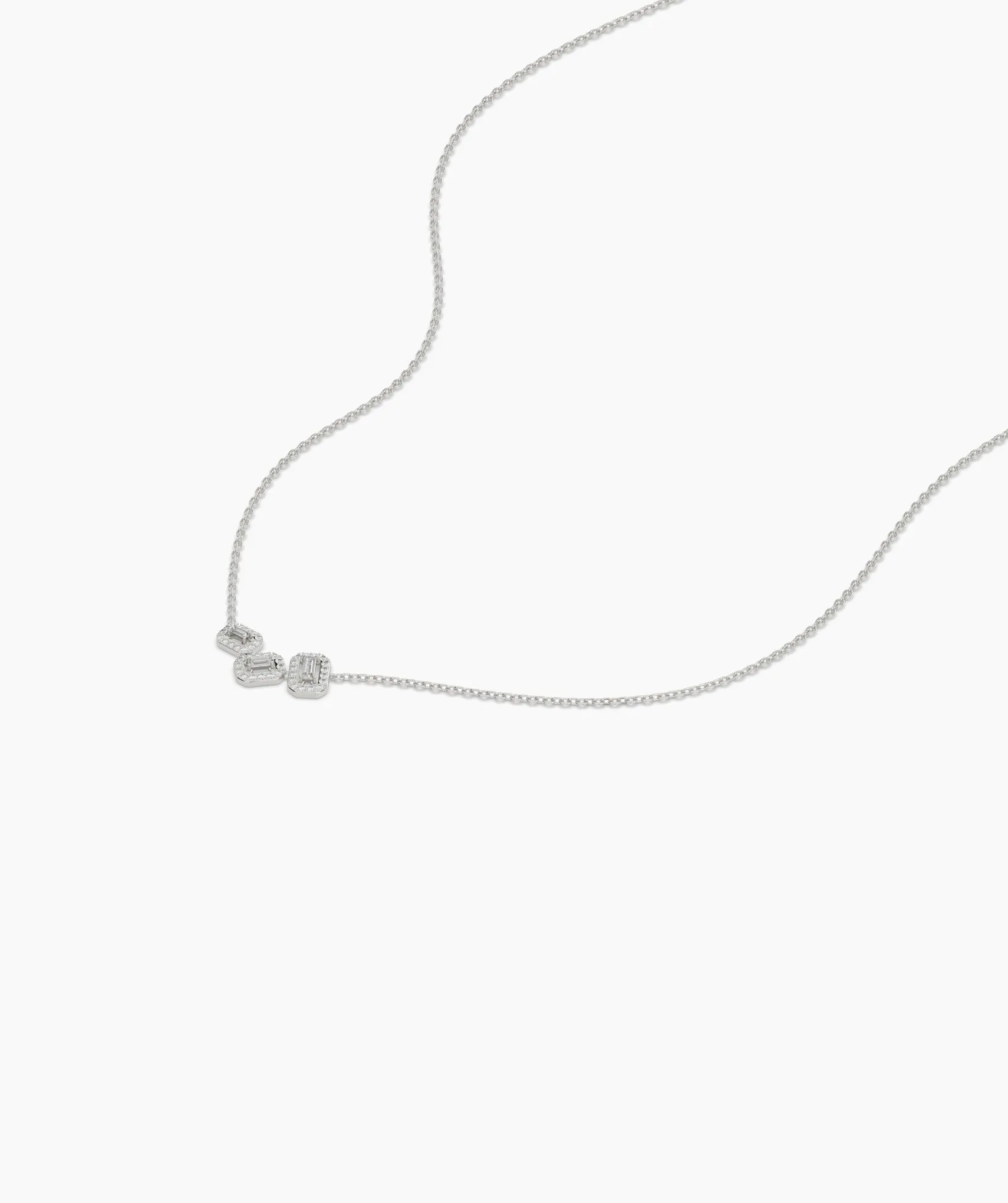 Sleek Diamond Sophistication Necklace