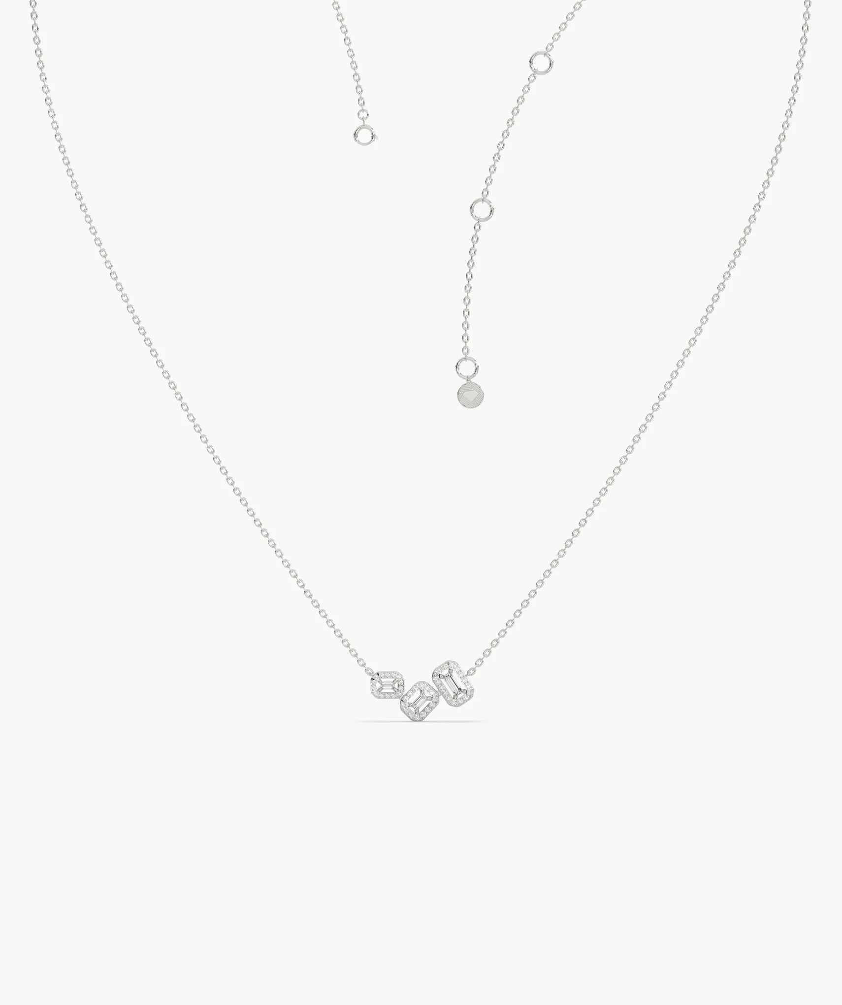 Sleek Diamond Sophistication Necklace