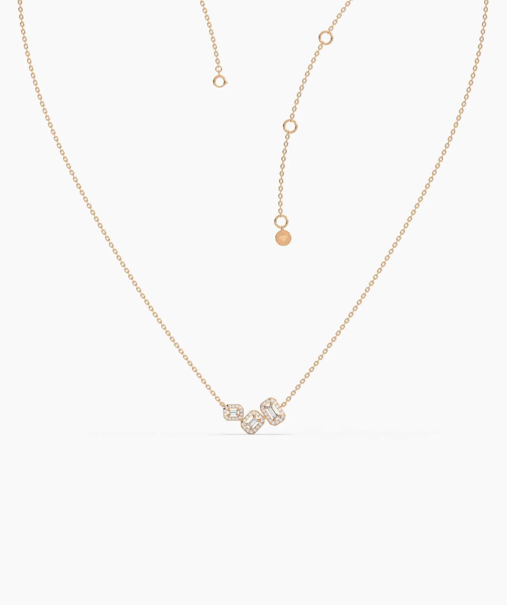 Sleek Diamond Sophistication Necklace