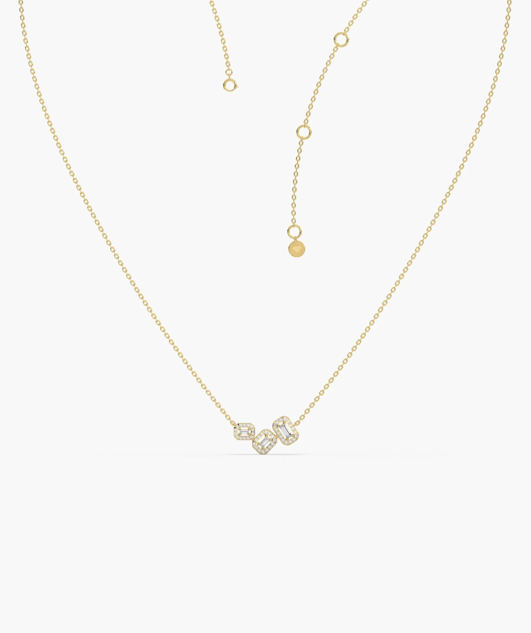Sleek Diamond Sophistication Necklace