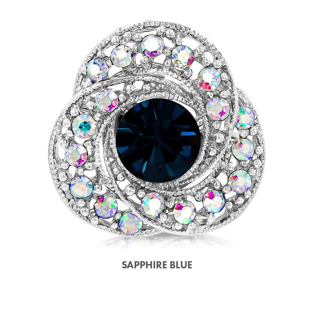 SO SEOUL Jewellery's Enchanted Crystal Swirl Brooch Collection