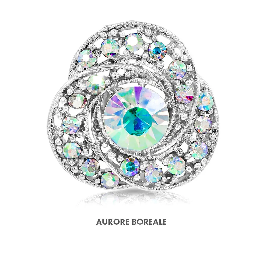 SO SEOUL Jewellery's Enchanted Crystal Swirl Brooch Collection