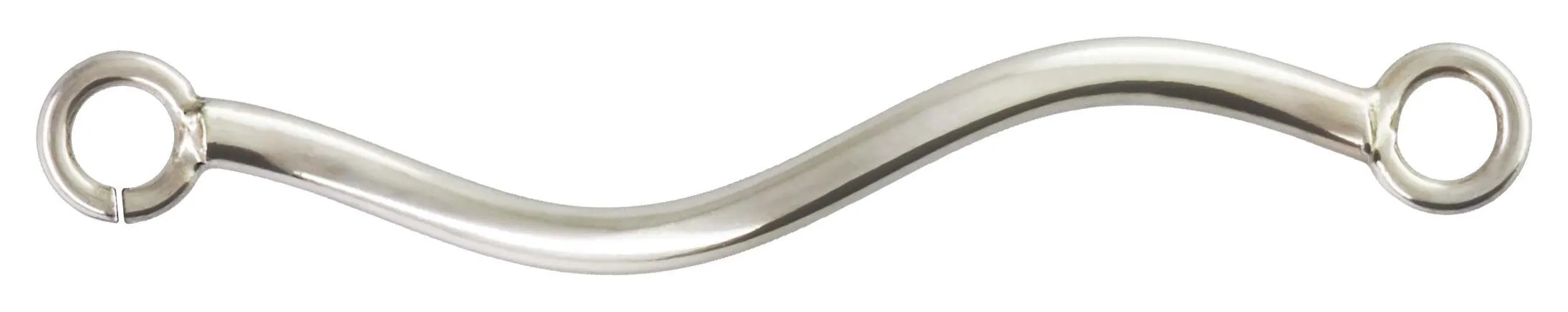 Spiral Tube w/1 Closed 1 Open Jump Ring, Sterling Silver. Made in USA. #500097T1RC