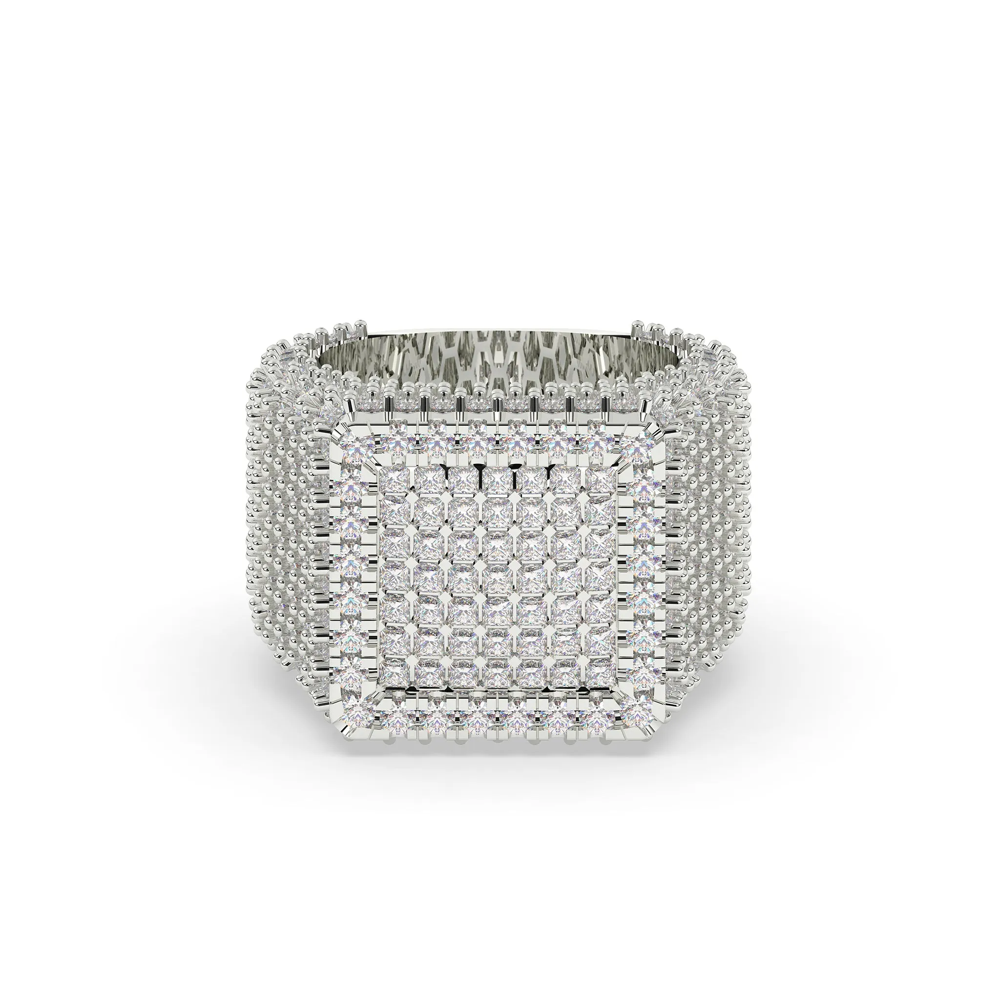 Square Shaped Princess Cut Ring