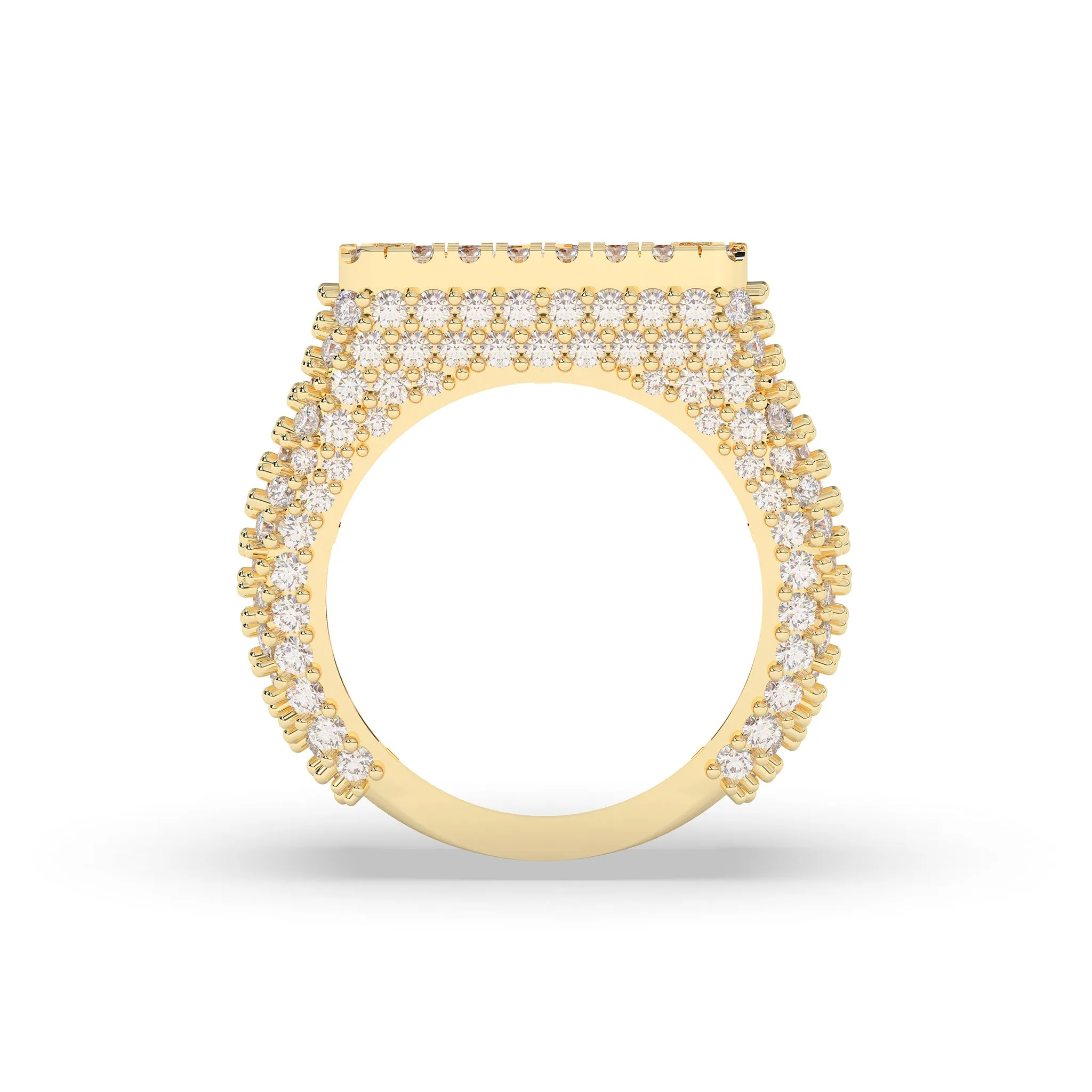 Square Shaped Princess Cut Ring