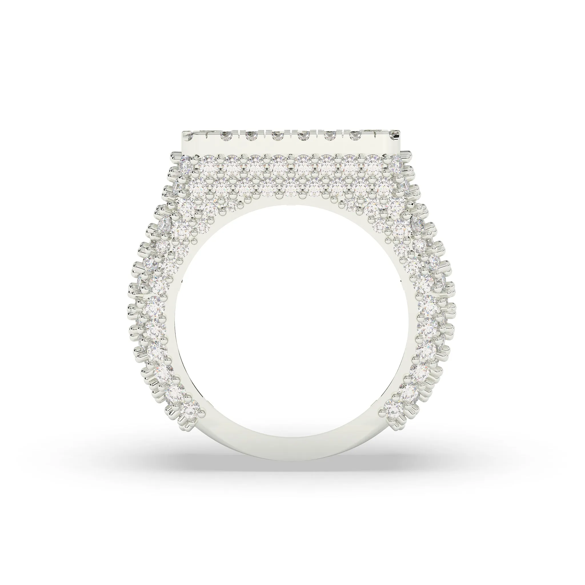Square Shaped Princess Cut Ring