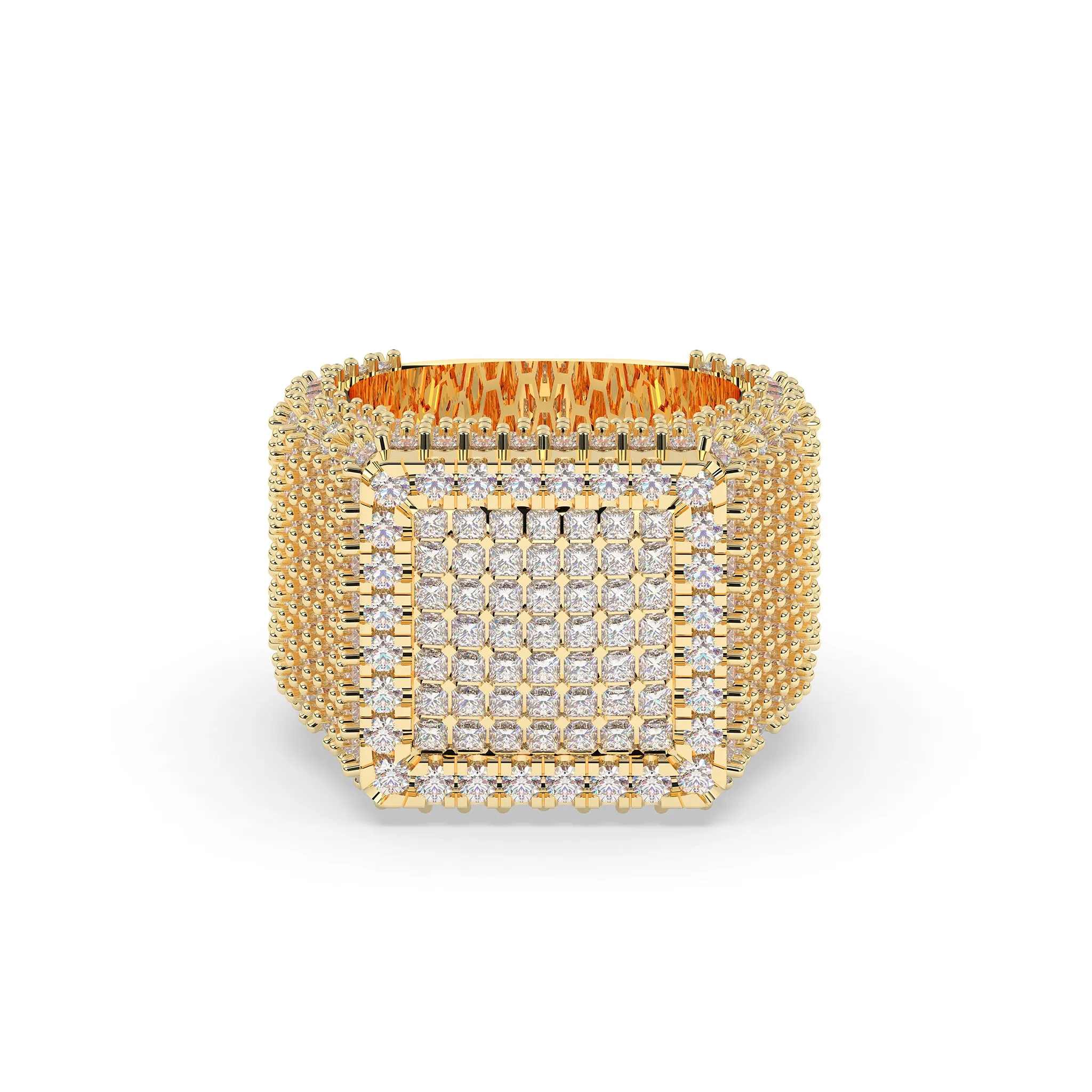 Square Shaped Princess Cut Ring