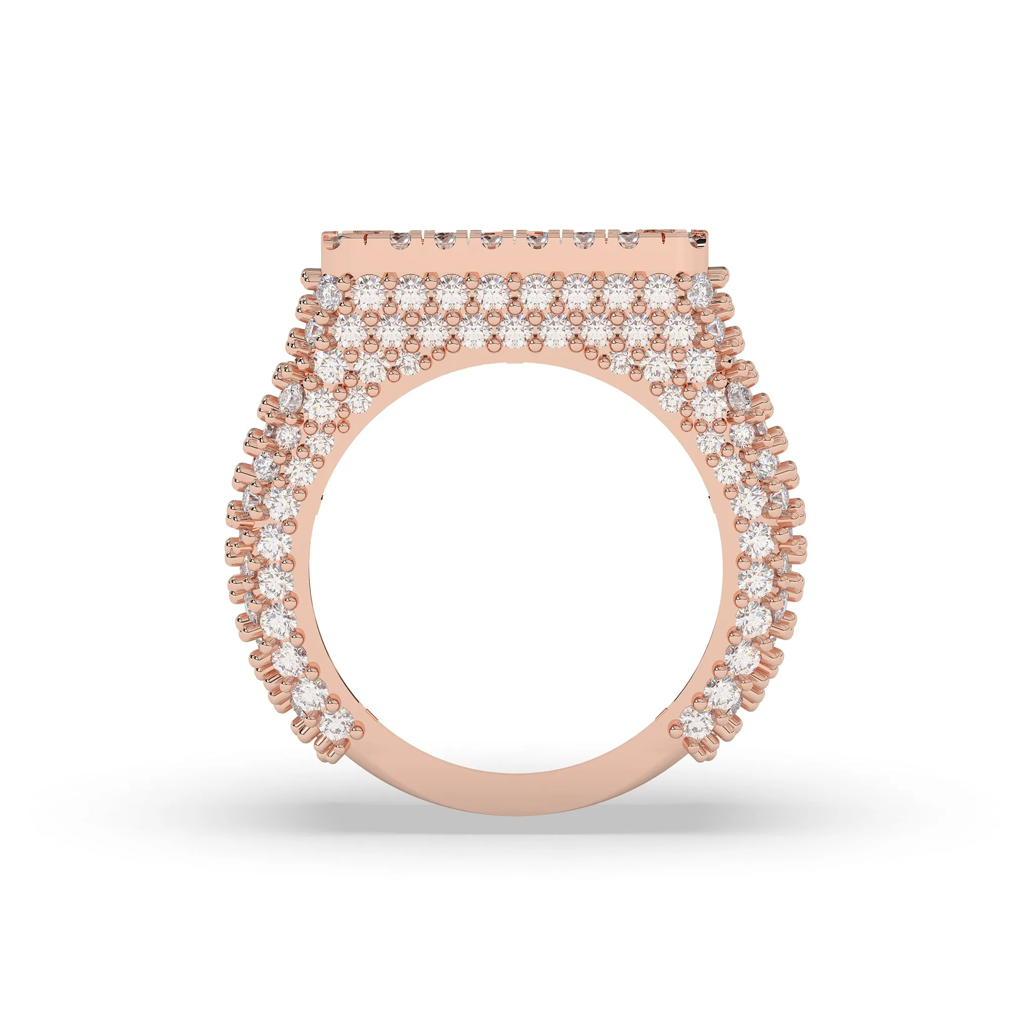 Square Shaped Princess Cut Ring